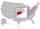 Connecticut map